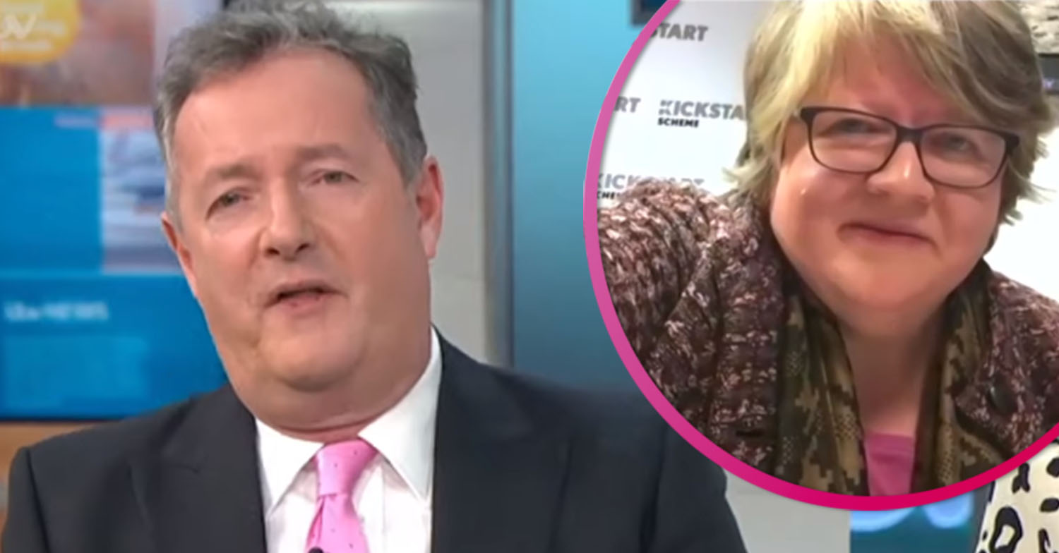 Piers Morgan and Therese Coffey on GMB