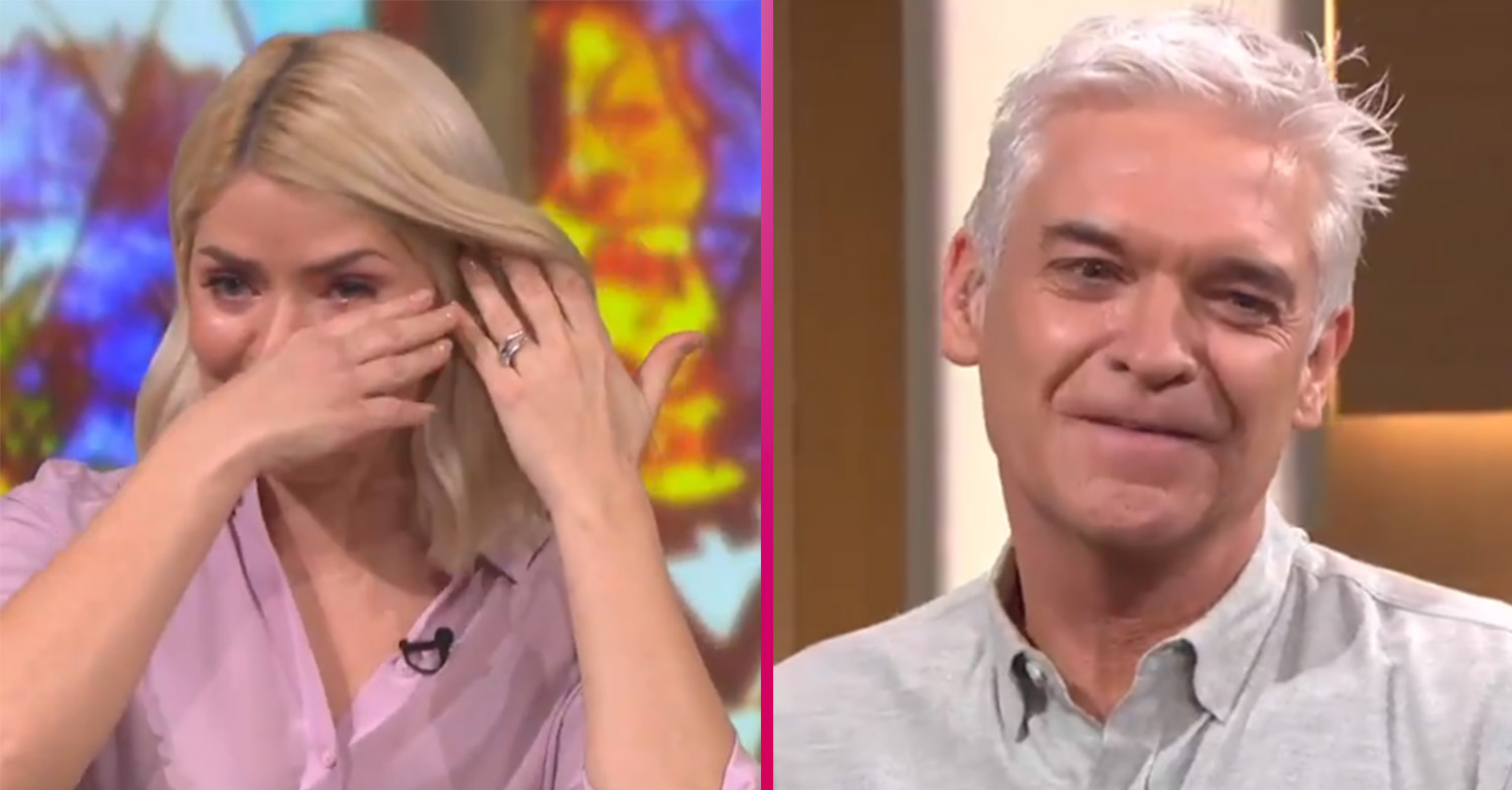Holly Willoughby crying on This Morning