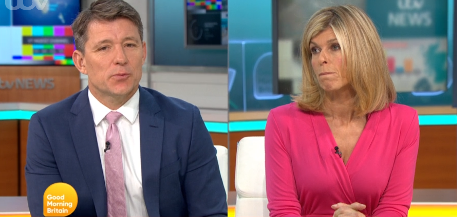 Ben and Kate on GMB. Kate wasn't on today.
