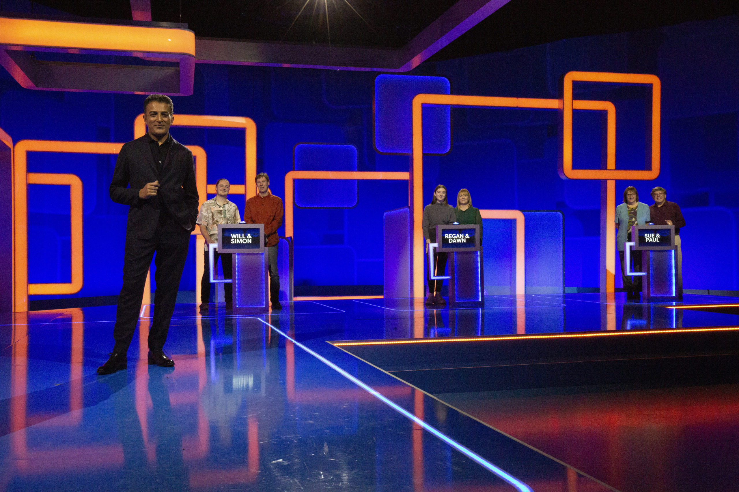 Adil Ray in episode one of new game show Lingo