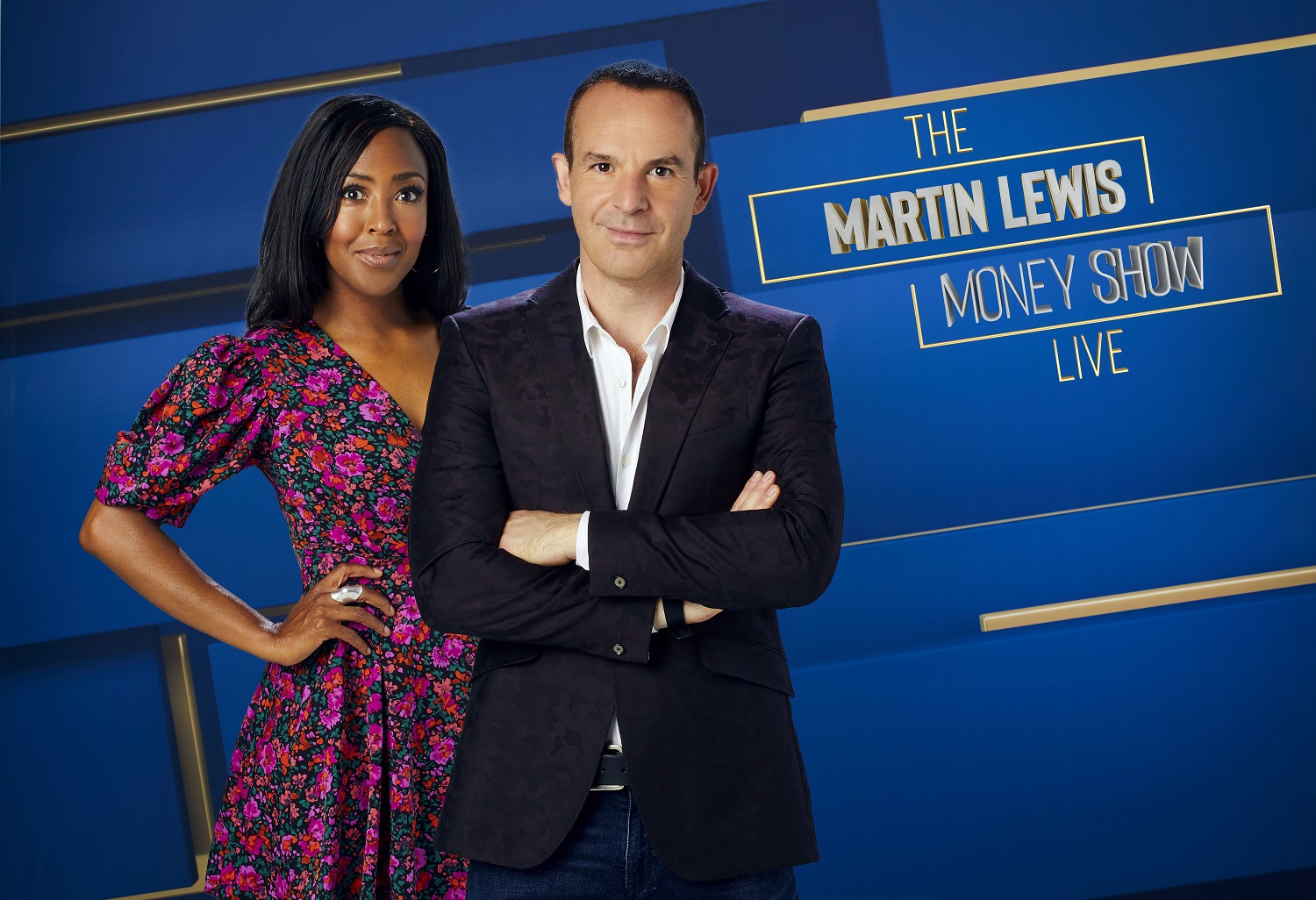 Angellica Bell and Martin Lewis in a promo picture 