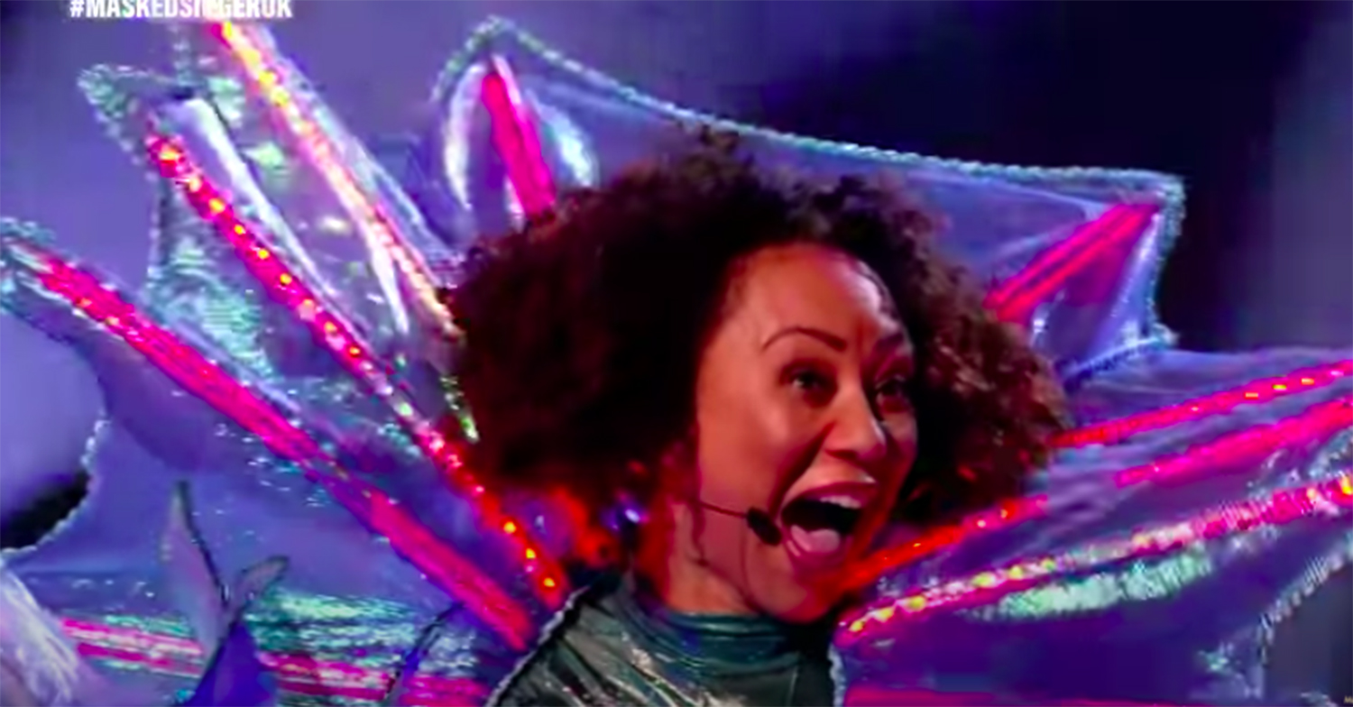 mel b on the masked singer uk itv