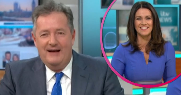 Piers Morgan and Susanna REid on Good Morning Britain