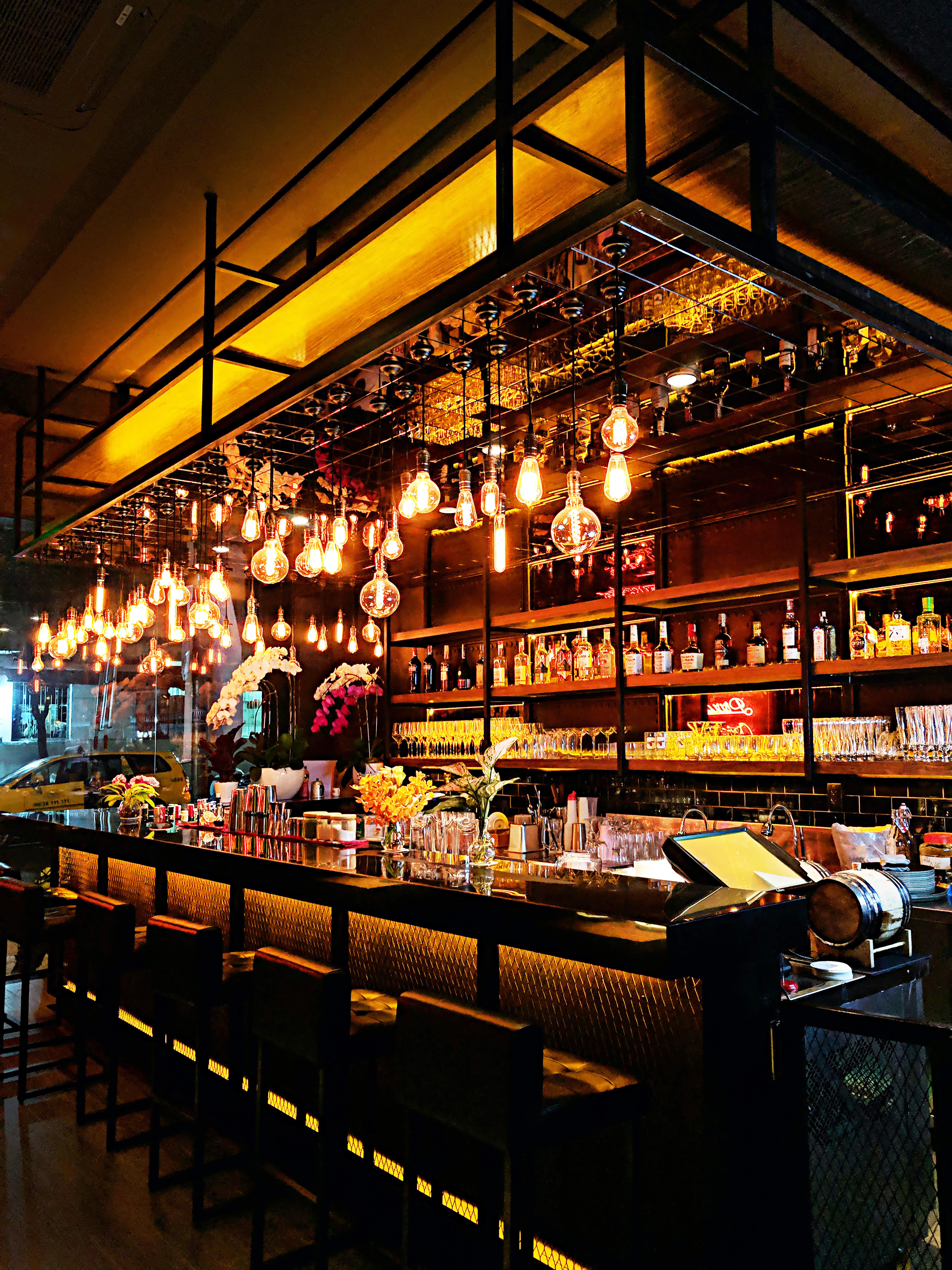an empty bar