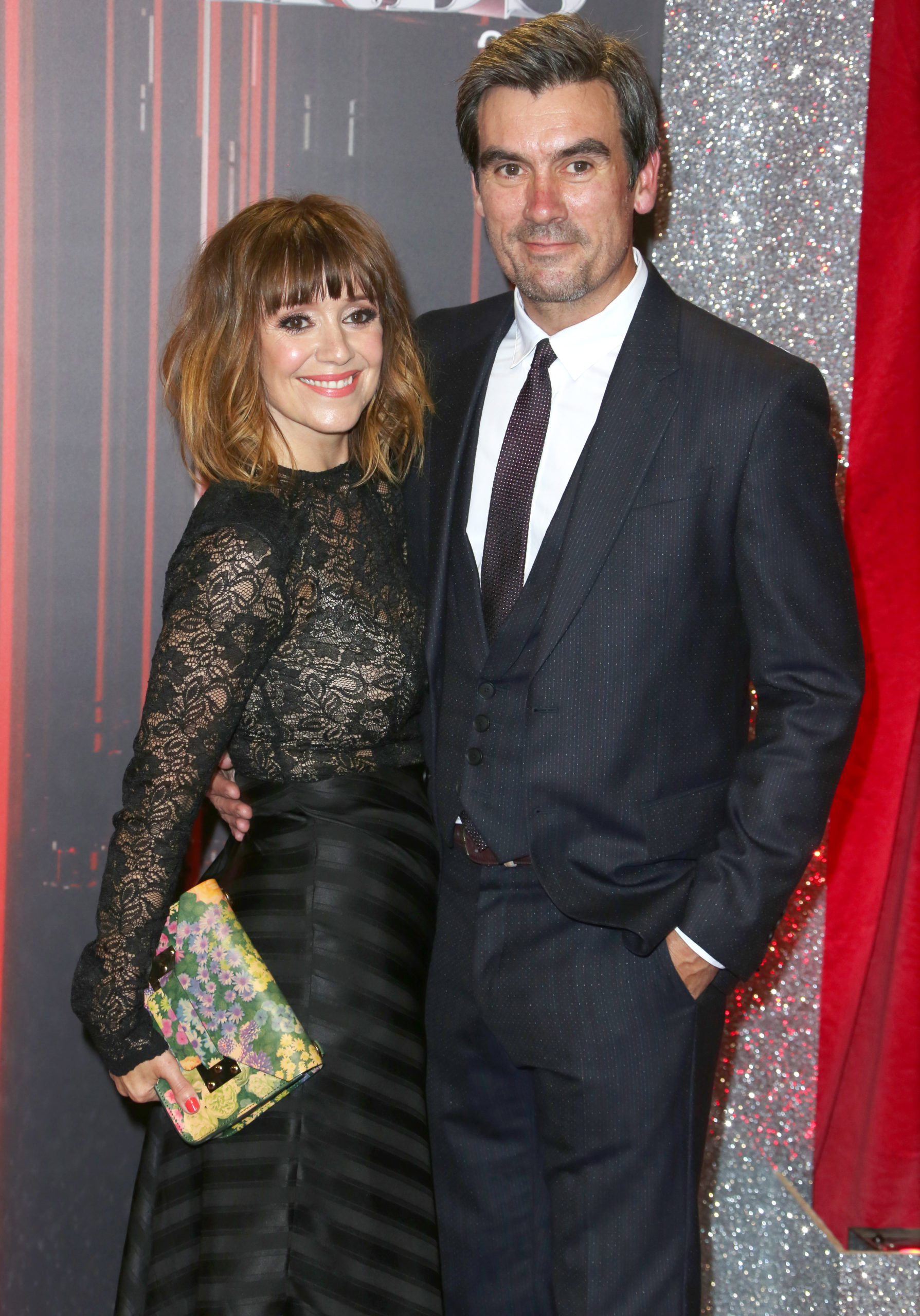 Zoe Henry and Jeff hordley (aka Cain Dingle in Emmerdale)on the red carpet