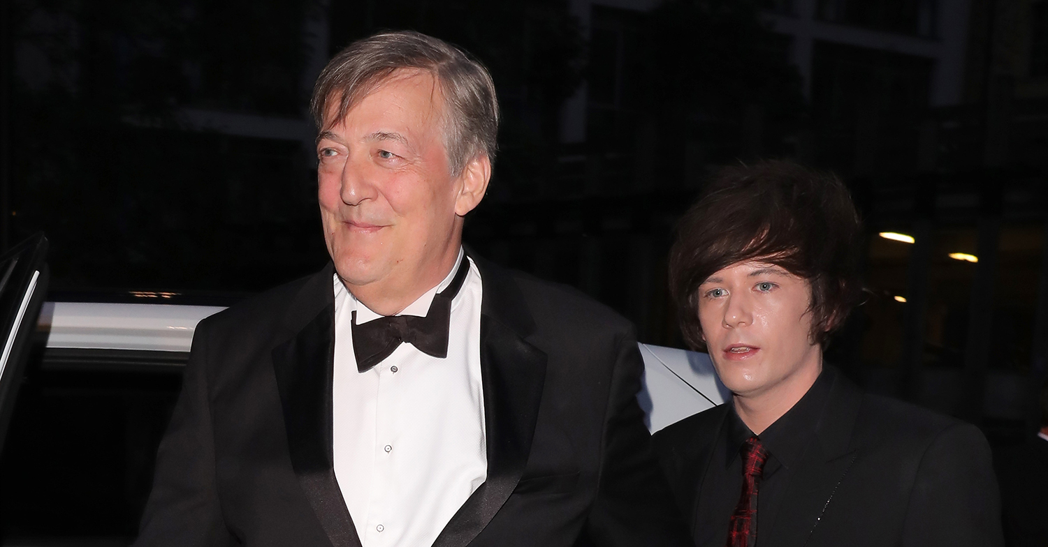 Stephen Fry with Elliott Spencer