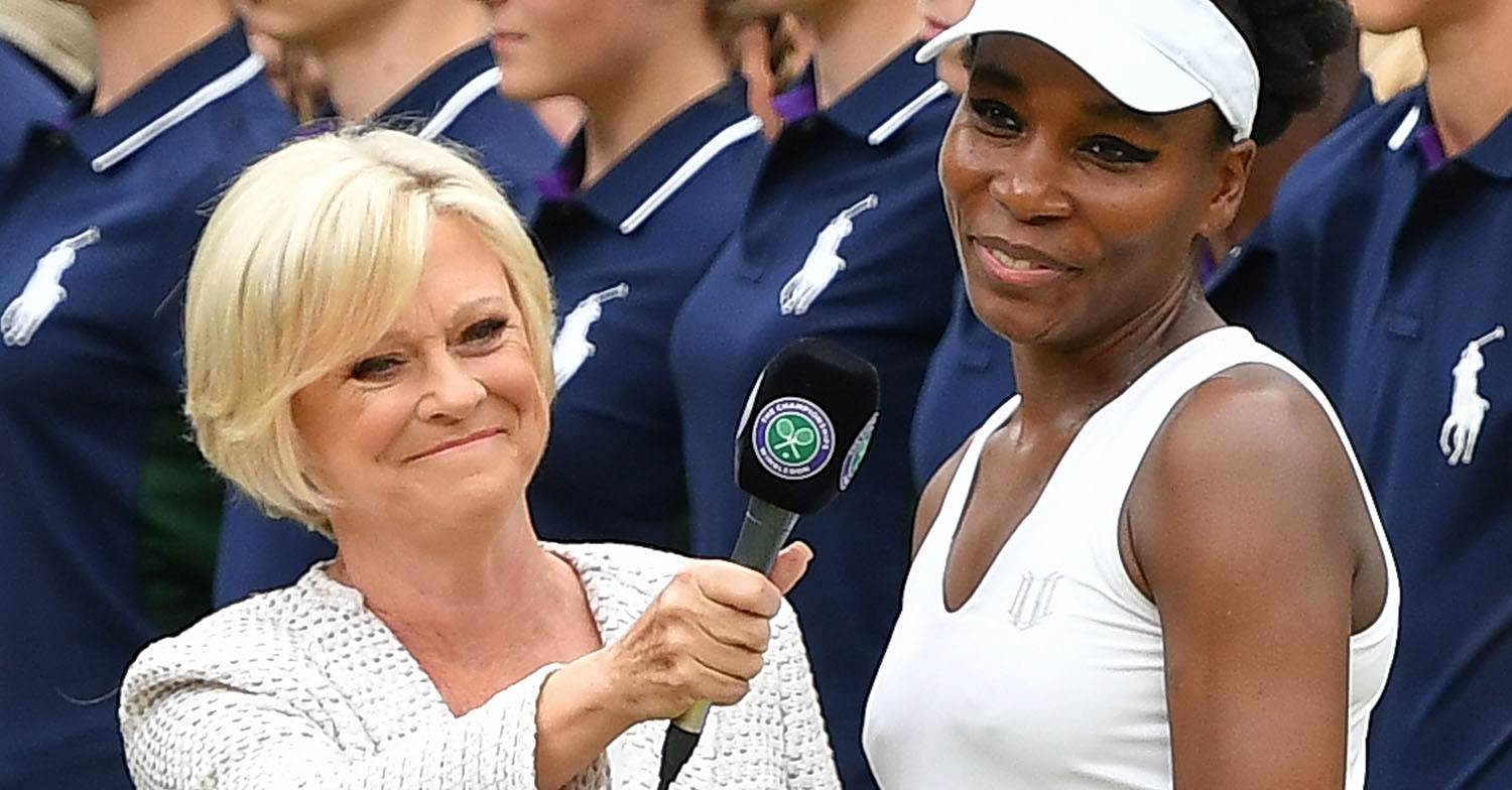 sue barker interviewing venus williams