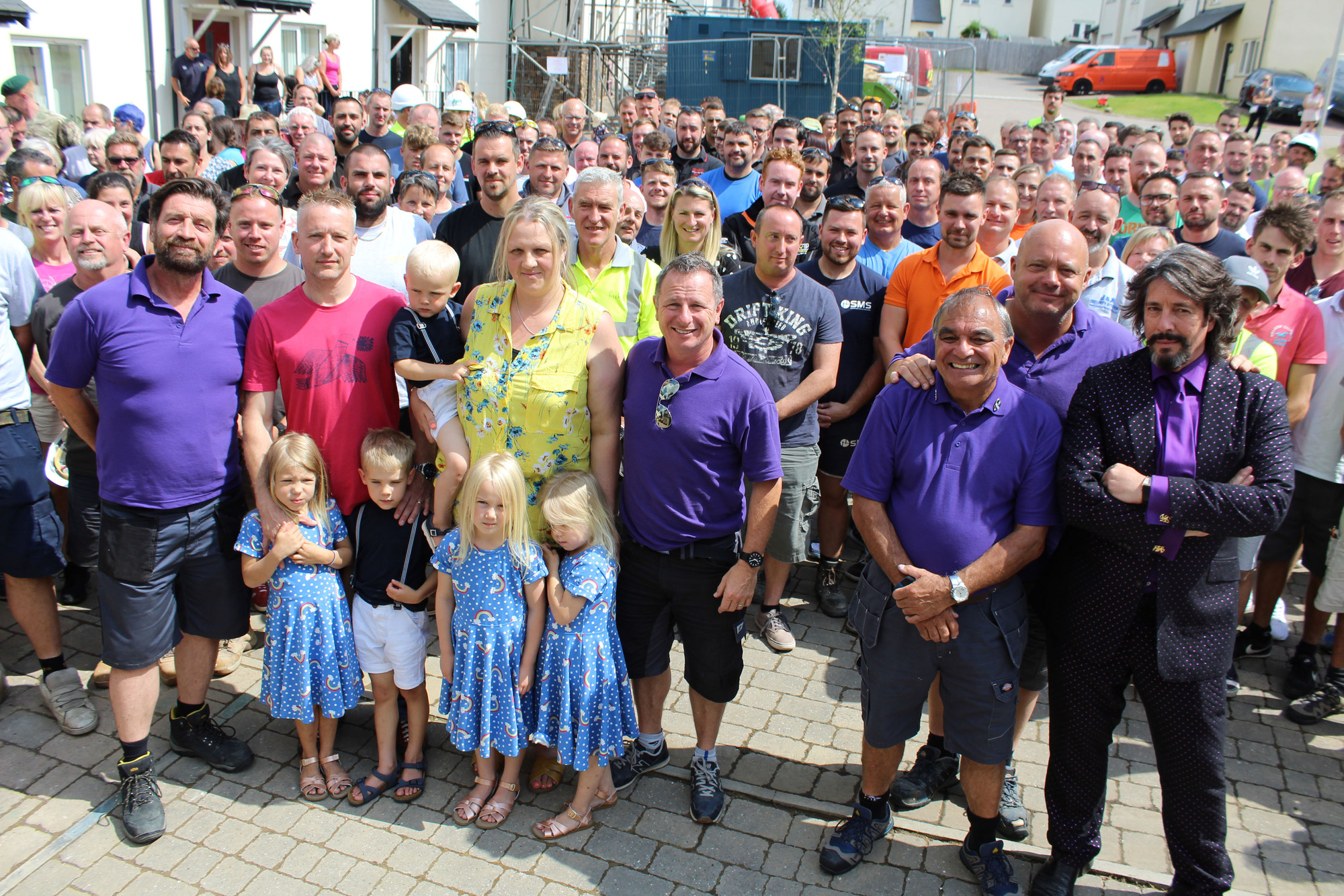 Nick, the team and the Barnstaple family on DIY SOS