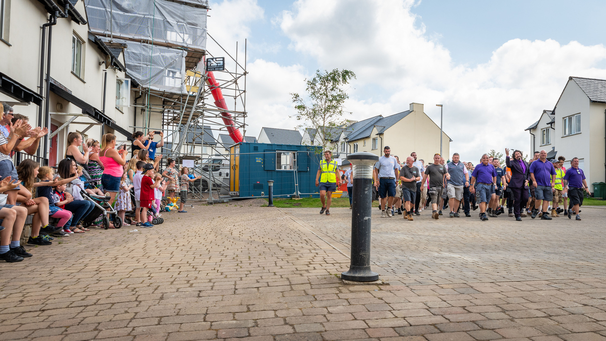 Nick and the others on DIY SOS