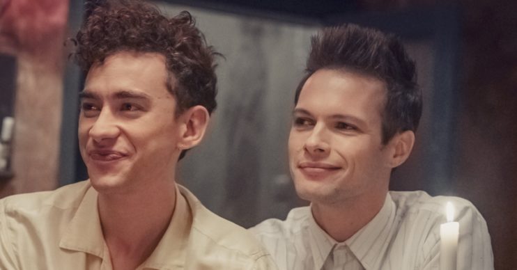 Olly Alexander and Nathaniel Hall in It's a Sin