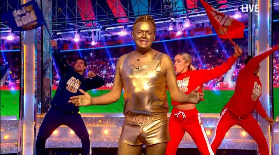 Stephen mulhern gold shorts
