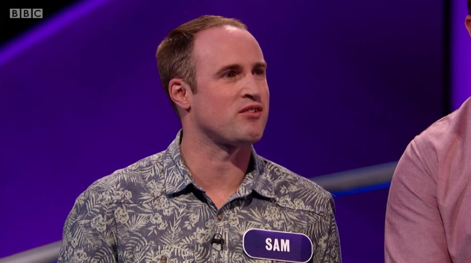 Sam on BBC show pointless