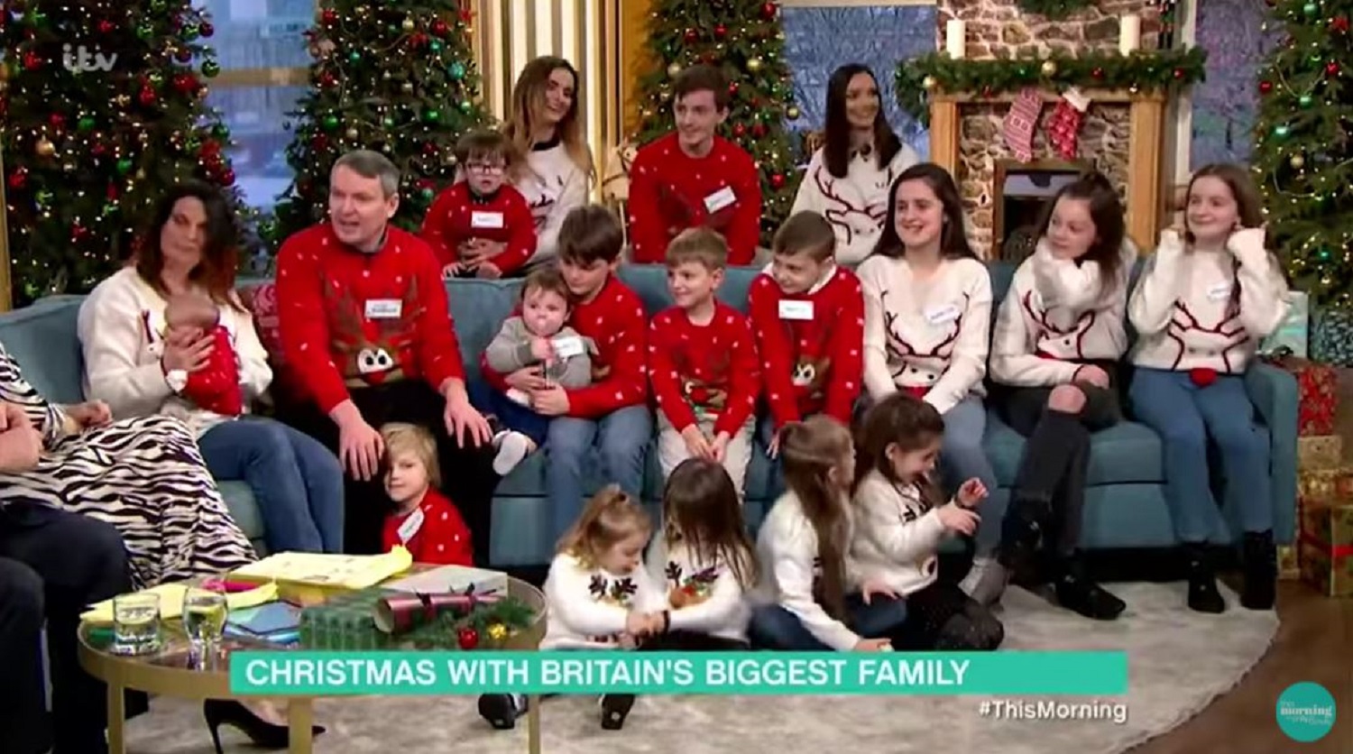 The Radford family and their children