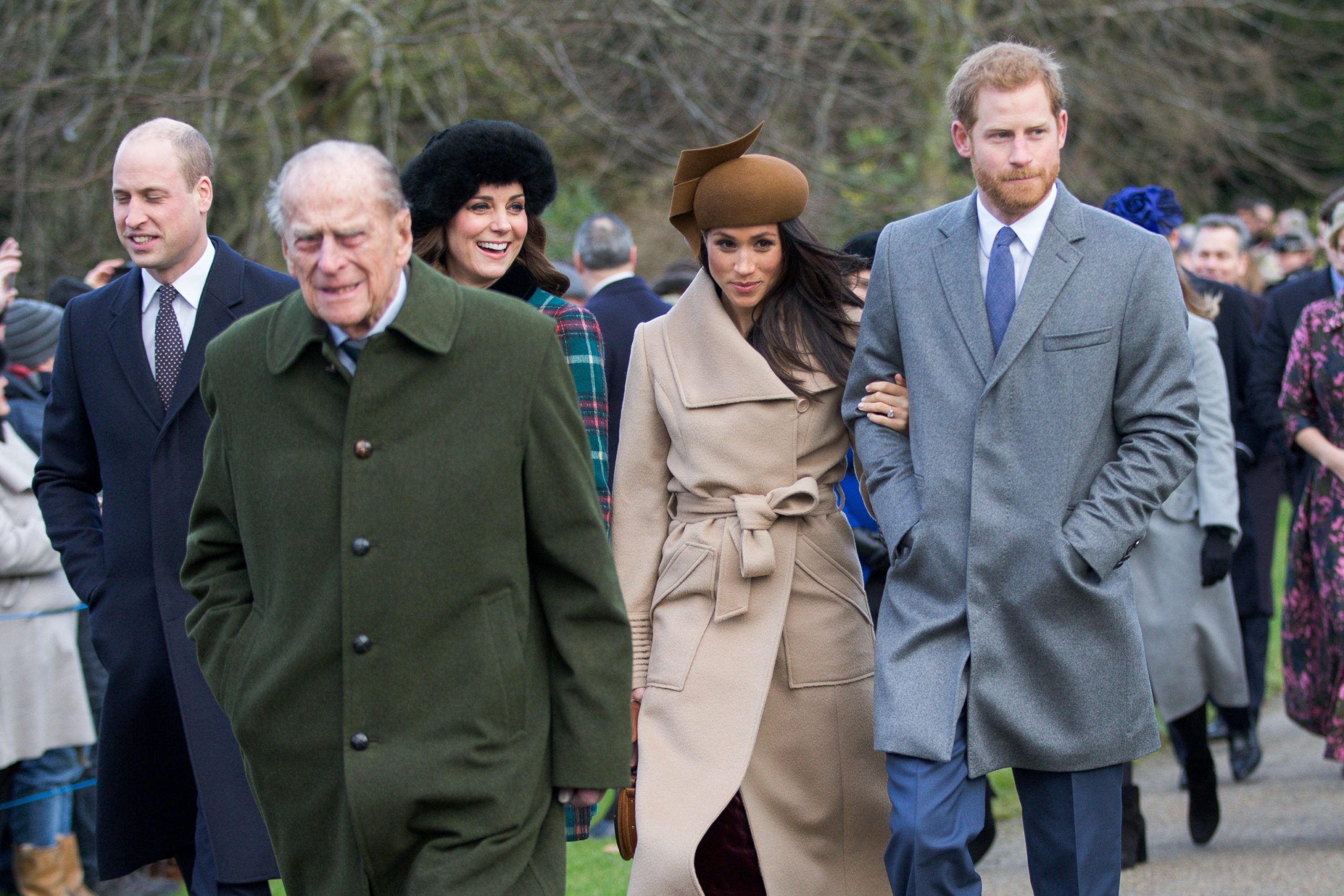 harry and Philip at church
