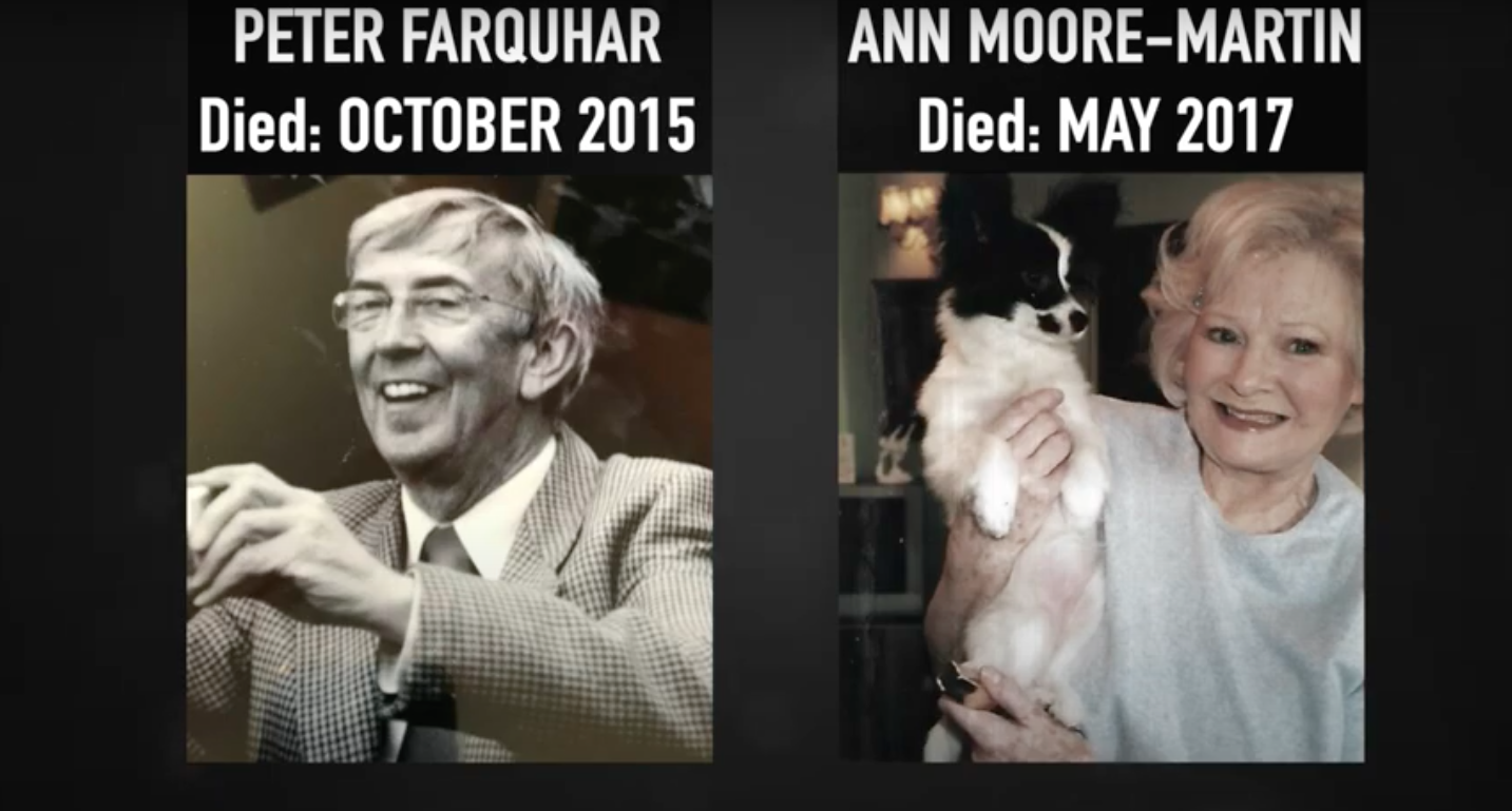 Mr Farquhar and Ann Moore-Martin were both killed by Ben Field