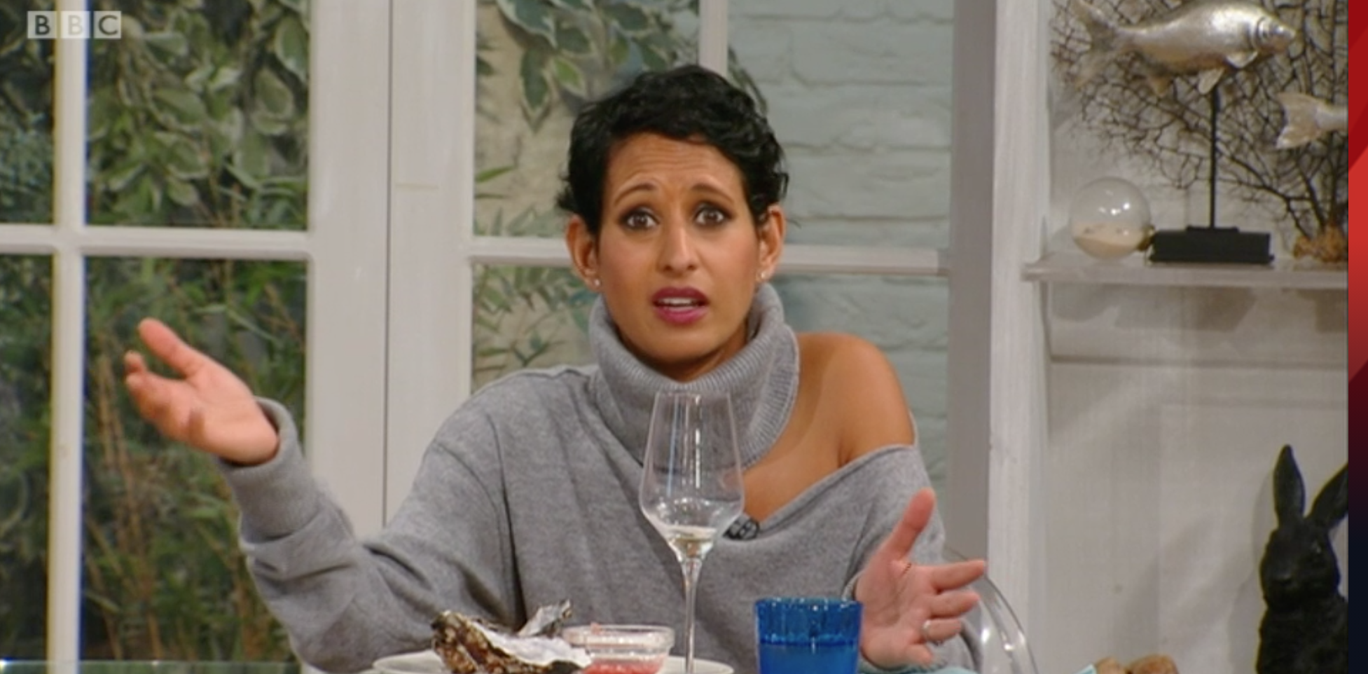 Naga Munchetty annoyed viewers when she appeared on Saturday Kitchen
