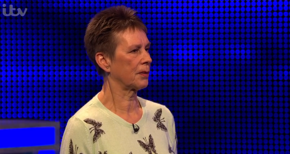 Christine speaking to bradley walsh on the chase