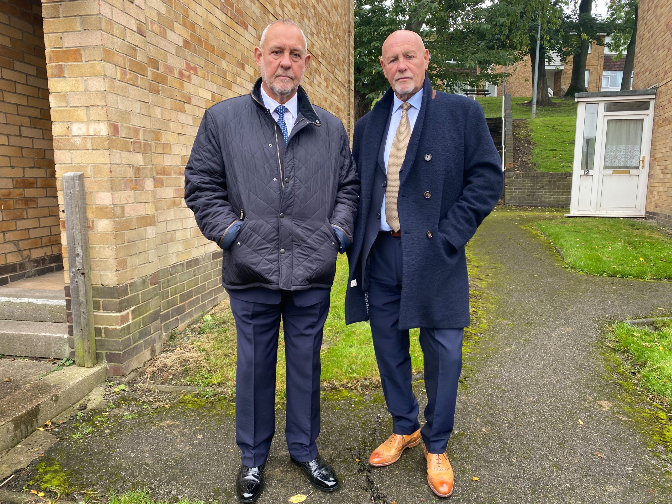 DC Nick townsend on the left, and DC Paul Kettlewell on the right - both retired police officers who worked on the case