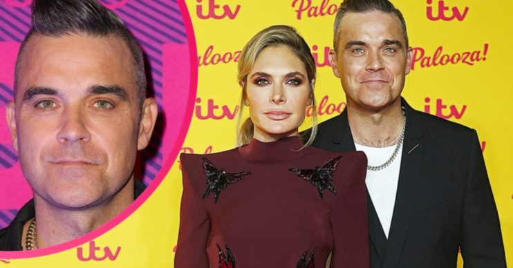 Robbie Williams and wife Ayda Field