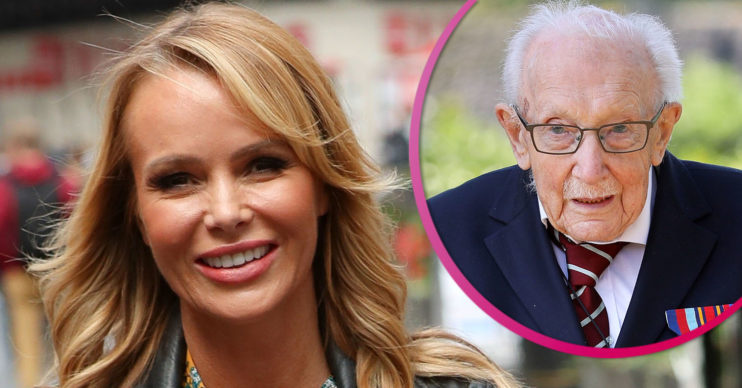 Amanda Holden and Captain Sir Tom Moore