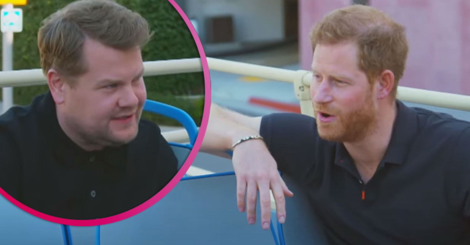 James Corden and Prince Harry