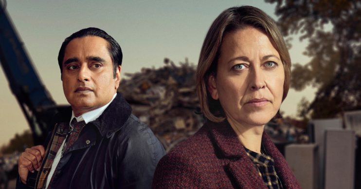 Nicola Walker and Sanjeev Bhaskar in Unforgotten on ITV1
