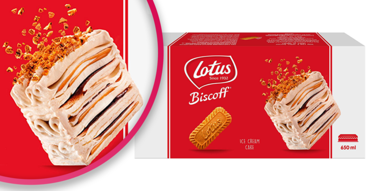 new biscoff ice cream cake