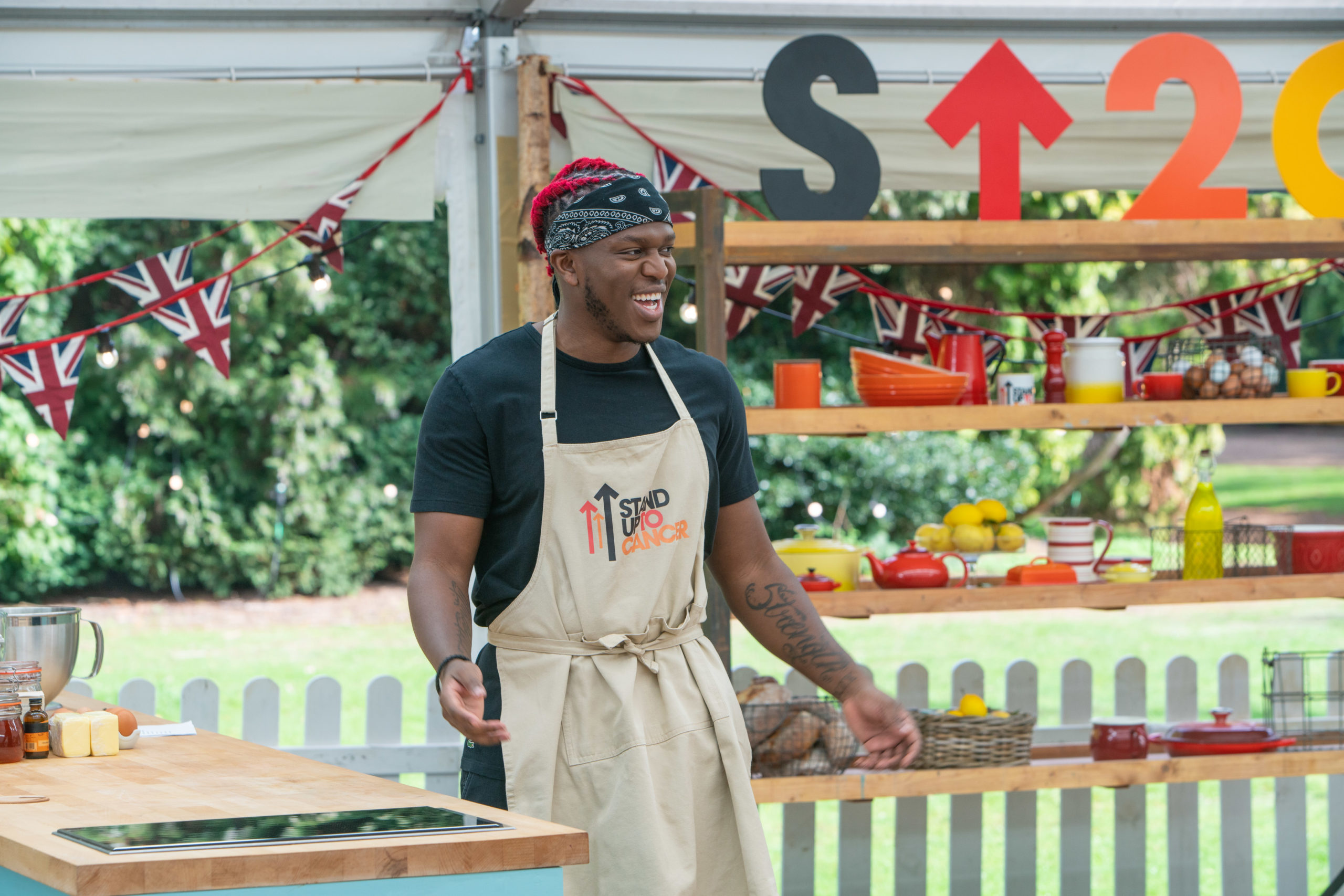 KSI aka JJ aka Olajide appears on Celebrity Bake Off (Credit: Channel 4)