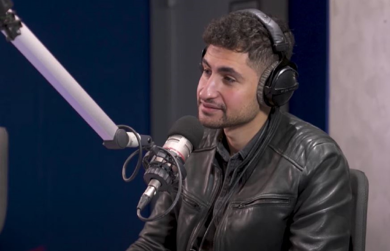 Amir El-Masry during a radio chat