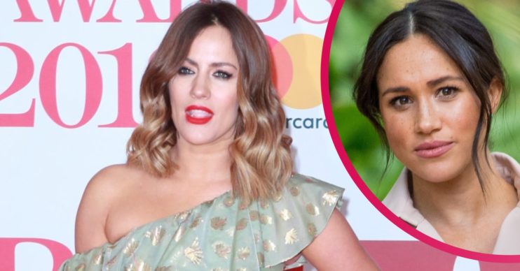 Caroline Flack and Meghan Markle