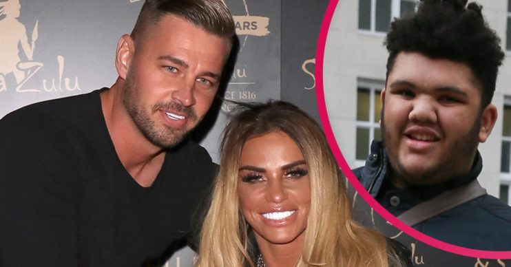 katie price carl woods broken hand