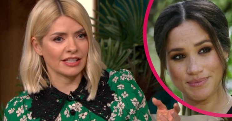 Holly Willoughby and Meghan Markle