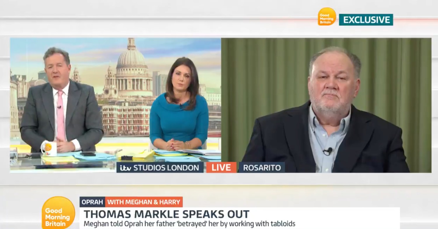 Thomas Markle on GMB