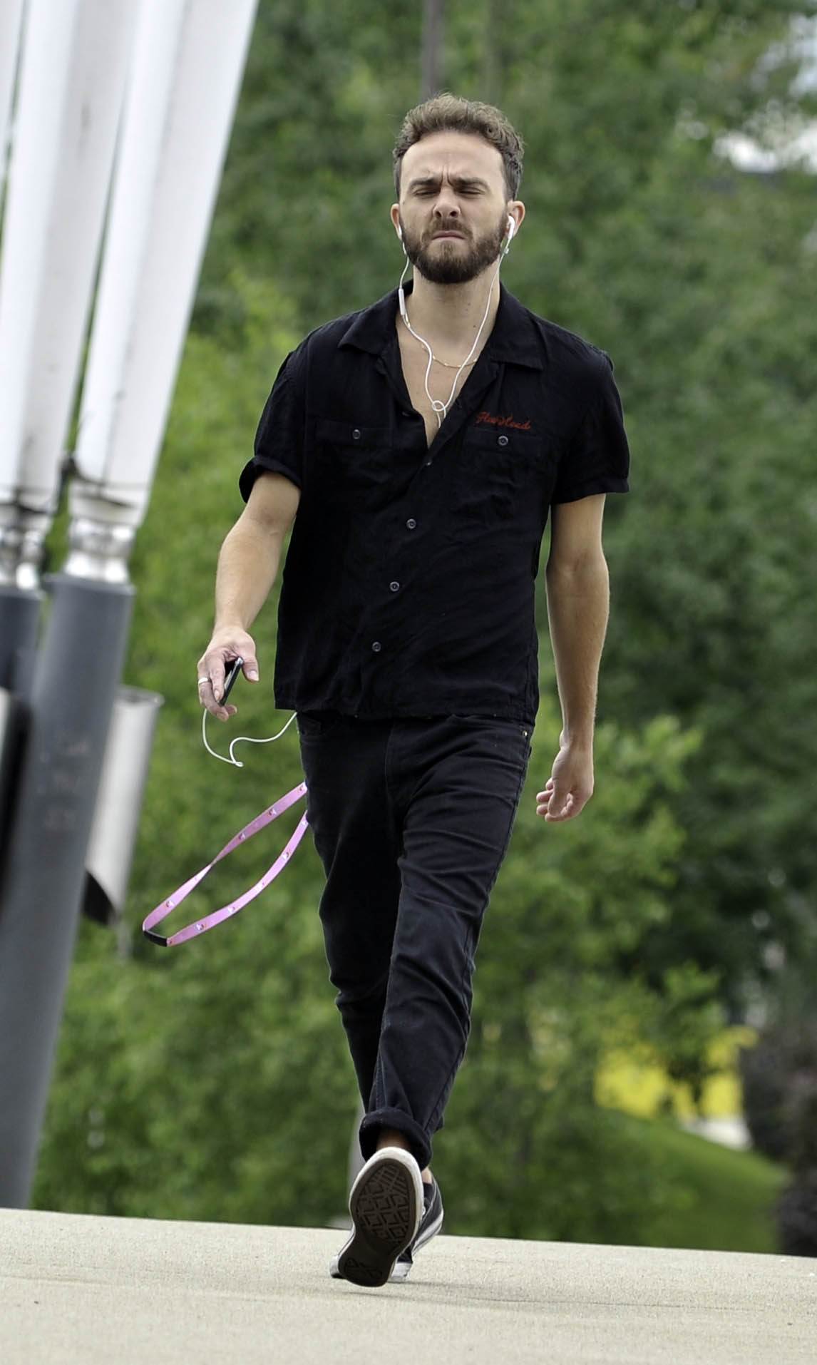 jack p shepherd out walking