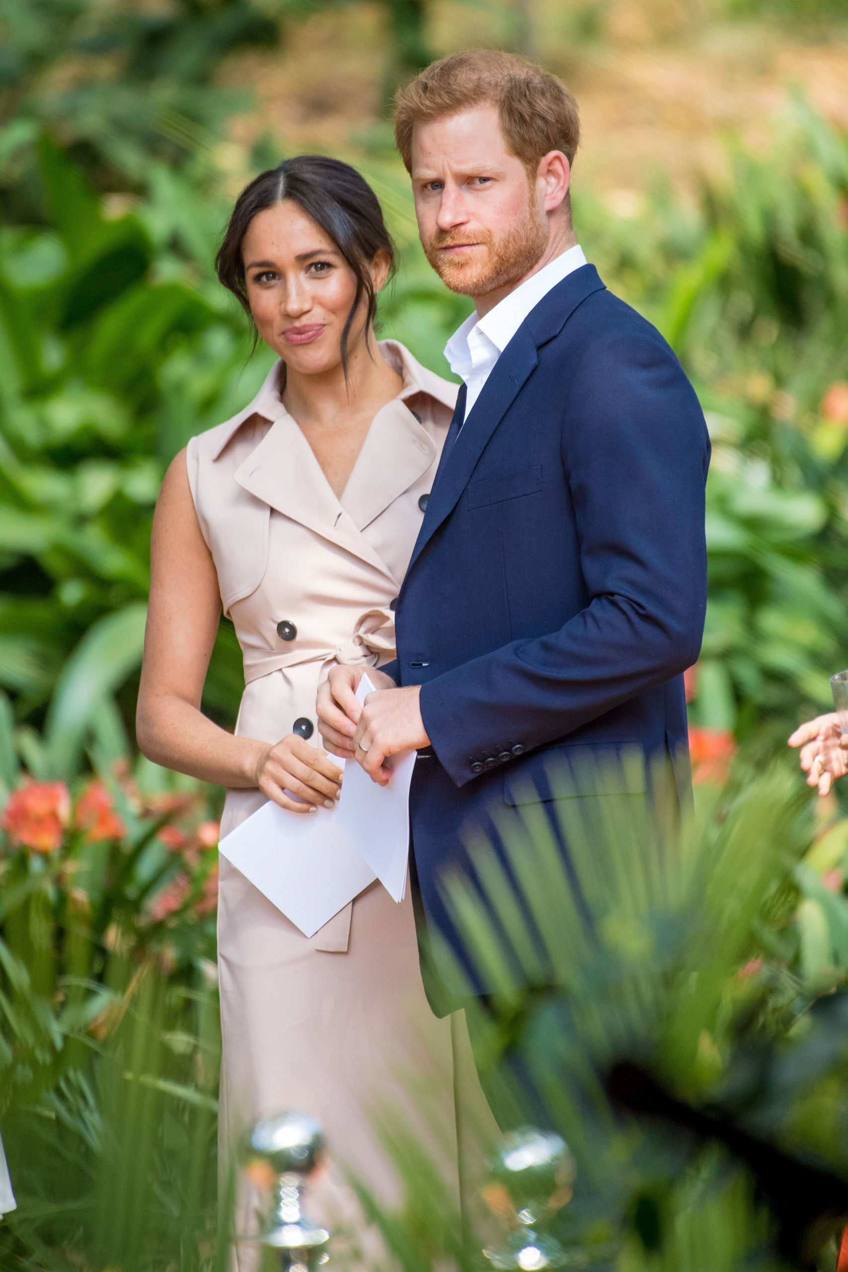 meghan and harry at an engagement