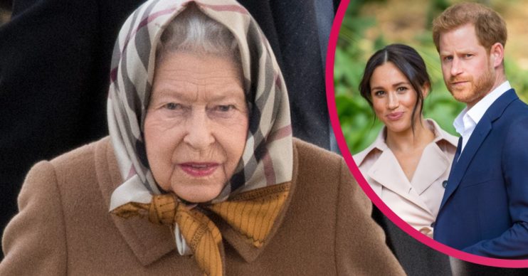 The Queen Harry and Meghan