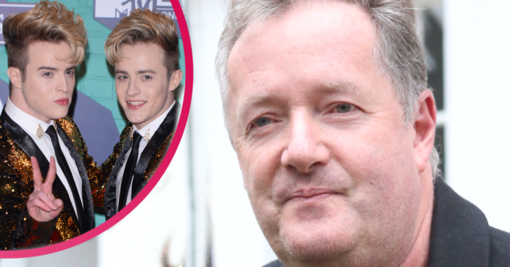 Piers Morgan bit back at Jedward during a Twitter spat