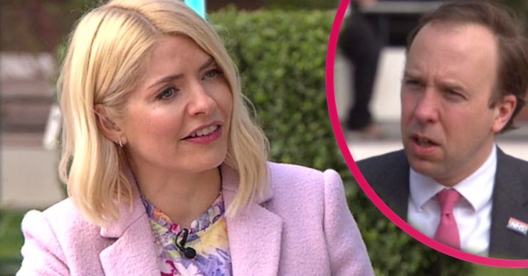 Holly Willoughby interviewed Matt Hanckock on This Morning