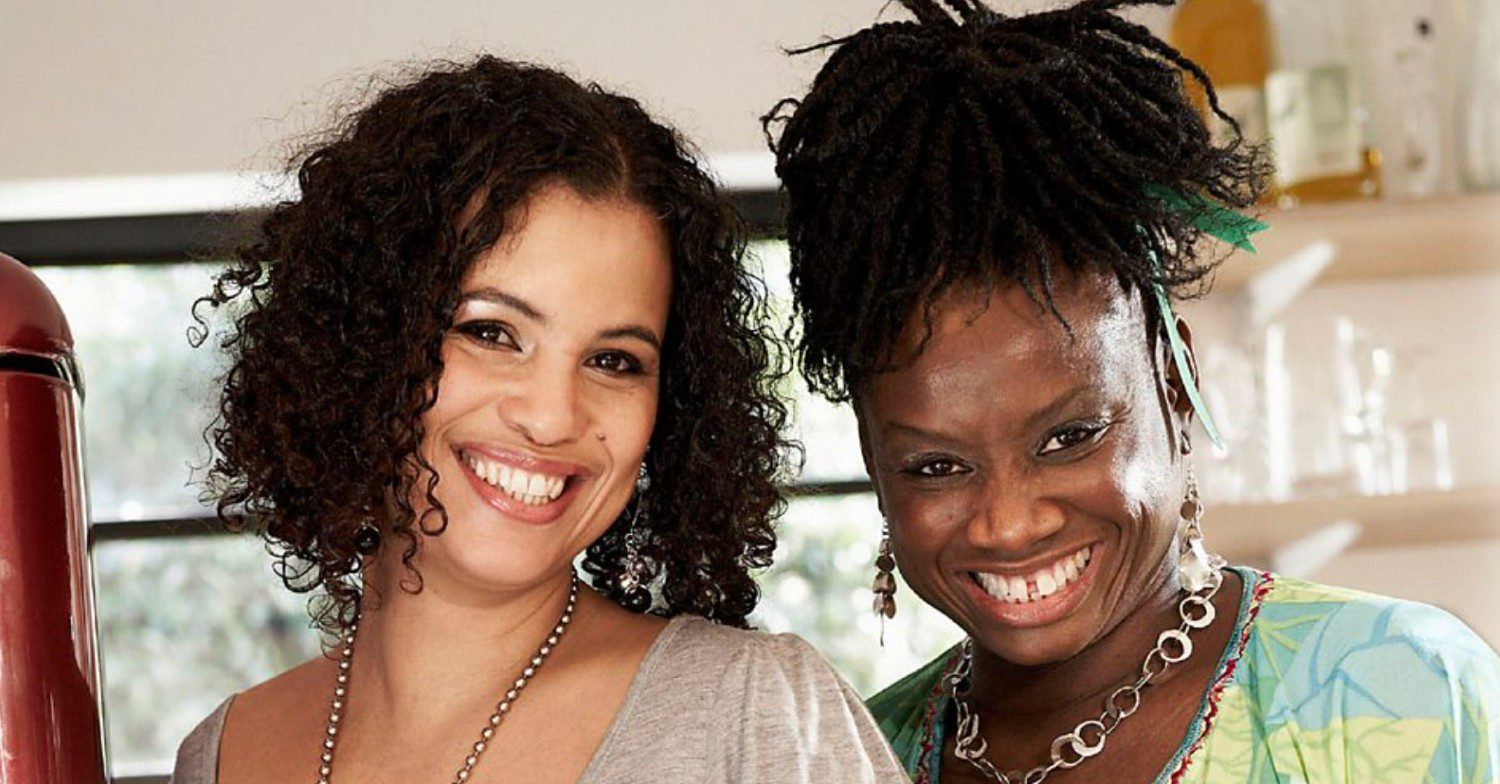 Neneh Cherry and best mate Andi Oliver in promo shot for cookery show