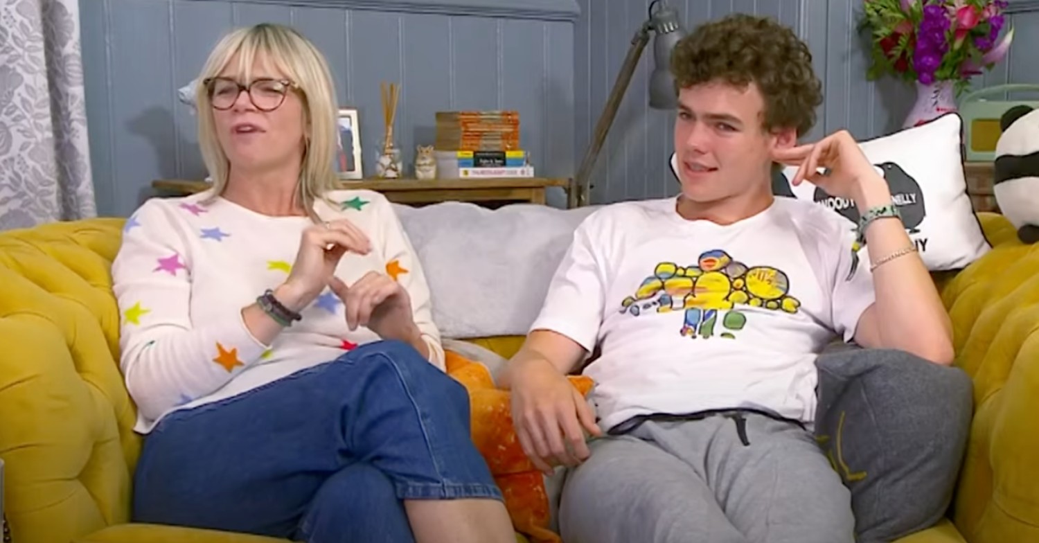 Woody Cook and Zoe Ball on Celebrity Gogglebox 