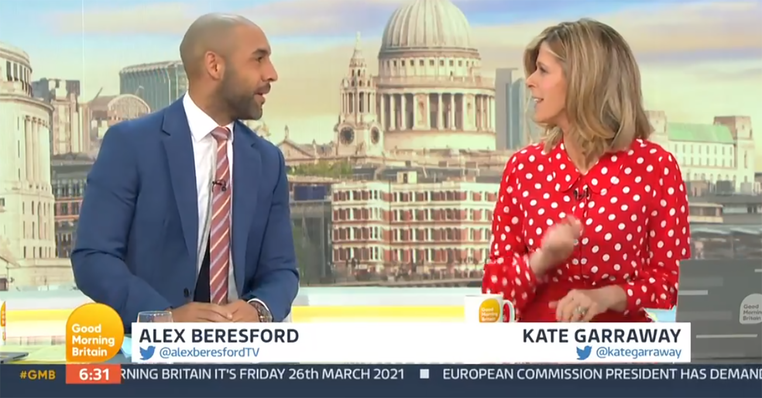 Alex Beresford on GMB
