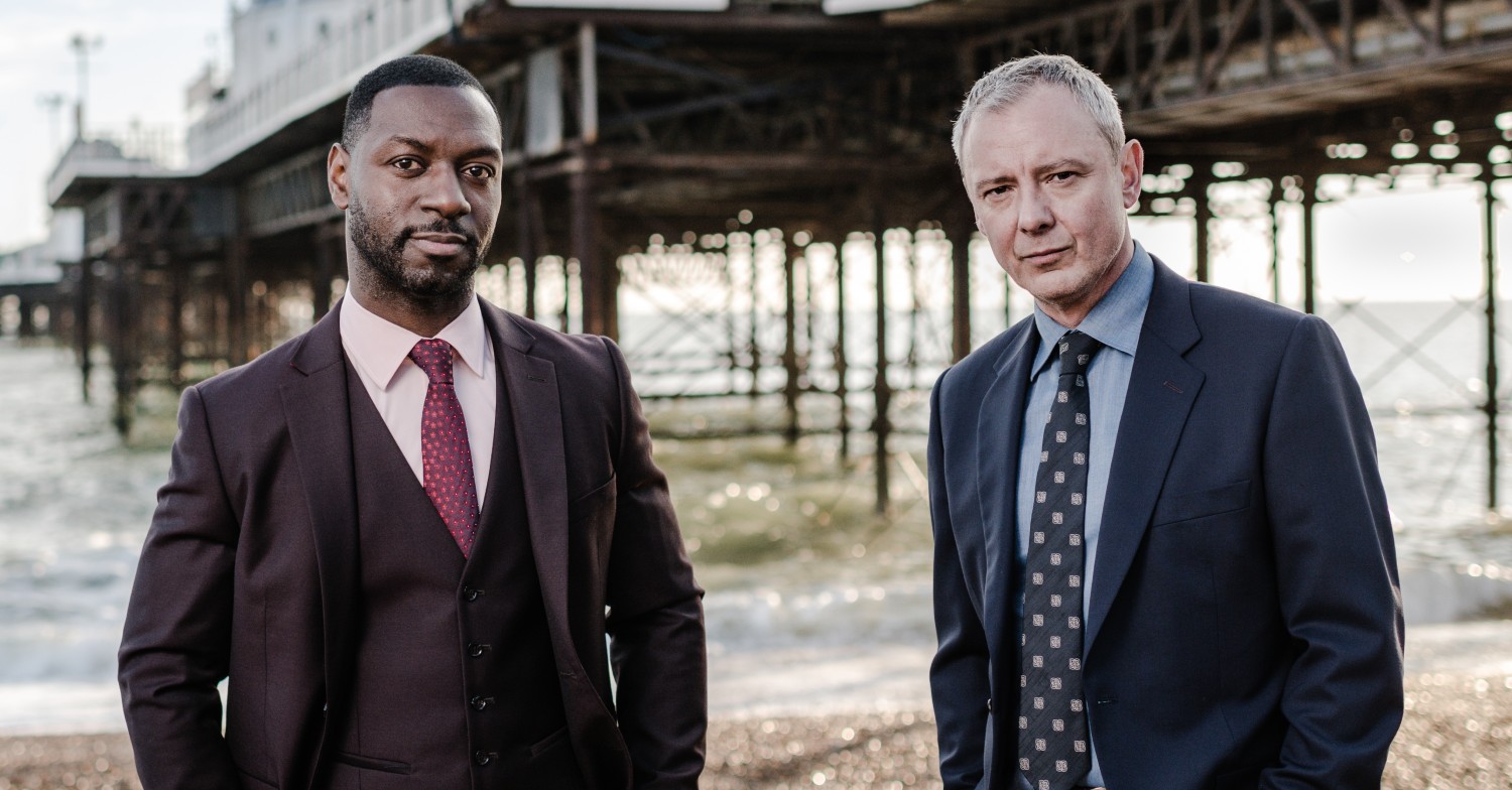 John Simm as DS Roy Grace and Richie Campbell as DS Branson