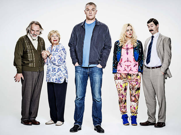 Greg Davies on Man Down - pictured height vs cast members