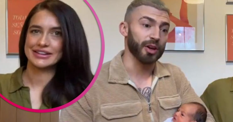 Jake Quickenden shows off baby son on Lorraine