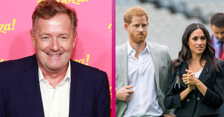 Piers Morgan and Meghan Markle and Prince Harry
