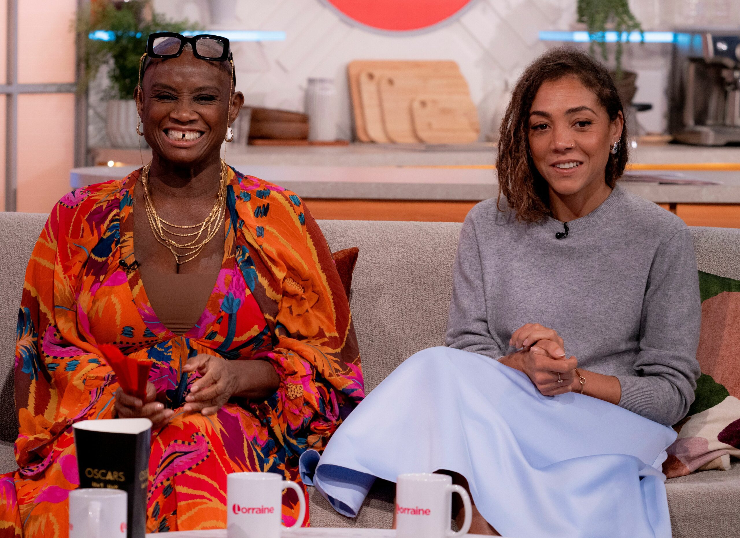 Andi Oliver and her daughter Miquita Oliver appearing on Lorraine in 2024