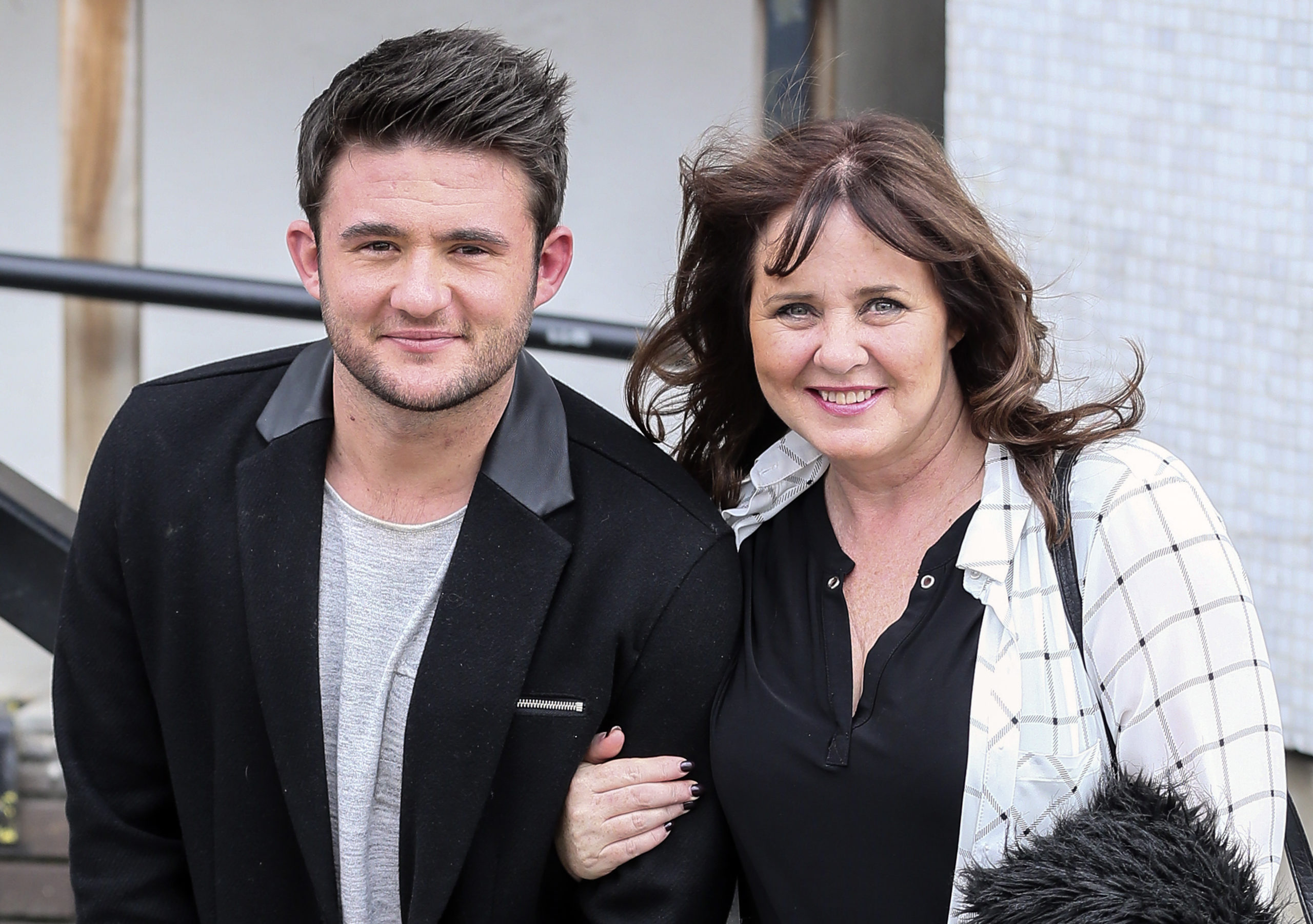 TV presenter Coleen Nolan with her son, Shane Richie Jr (Credit: Splash)