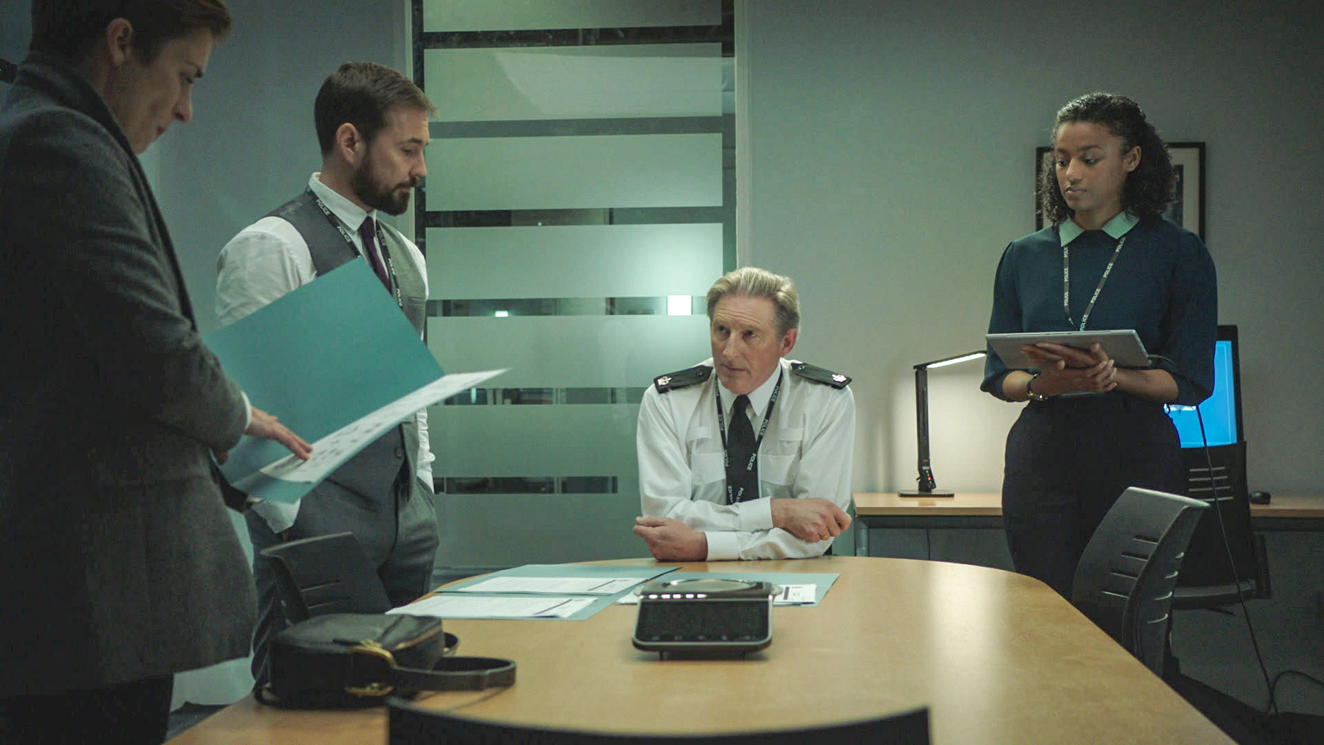 Ted Hastings and his team