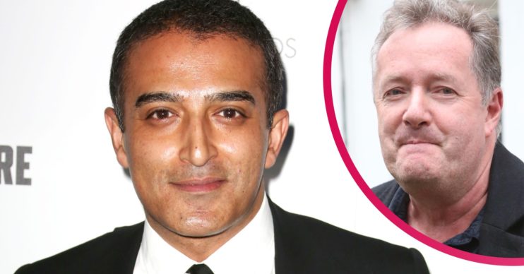 Adil Ray and Piers Morgan