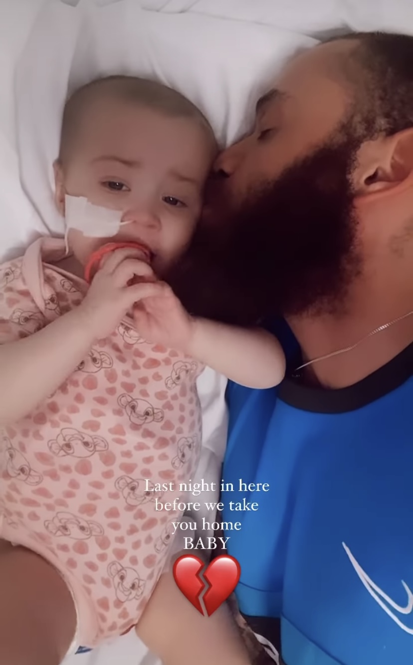 Ashley Cain and his daughter 